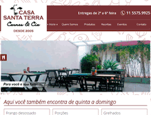 Tablet Screenshot of casasantaterra.com